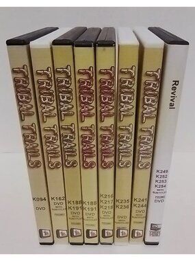 SUPER RARE Tribal Trails Dvds, Lot Of 8, Canadian Indigenous Spiritual Show